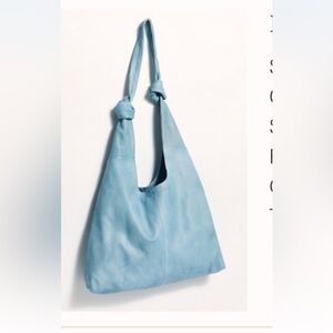 Free People Double knot Light Blue Hobo Bag